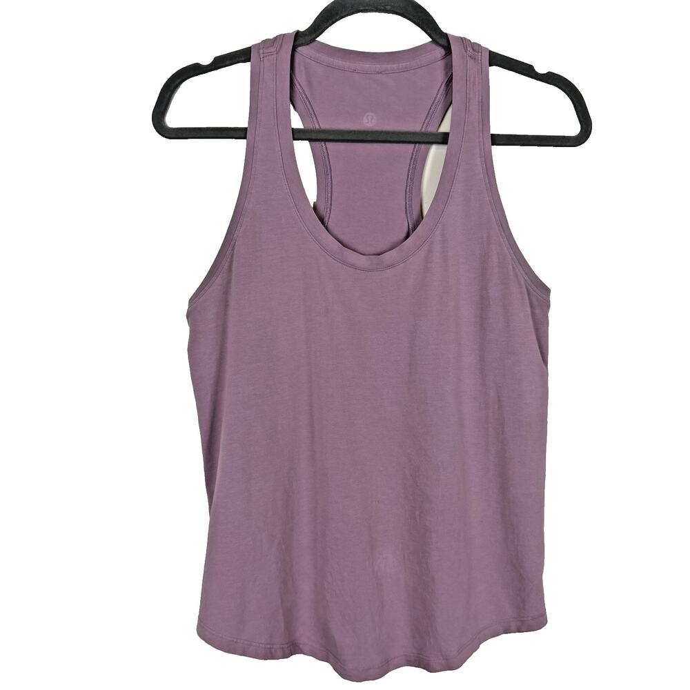 LULULEMON Love Racerback Tank Top Women's 6 Lavender Pima Cotton Activewear Yoga